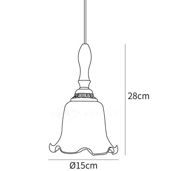 Milky Flower Pendant Light