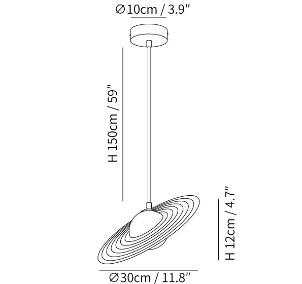 Miller Record Pendant Lamp