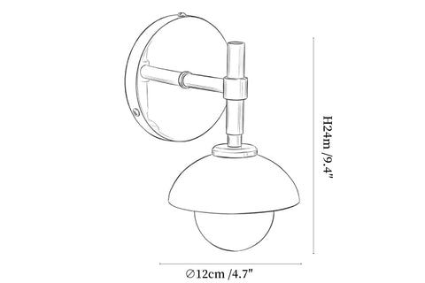 Milo Alabaster Double Wall Light