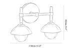 Milo Alabaster Double Wall Light