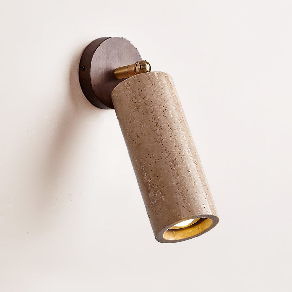 Milo Travertine Wall Spotlight