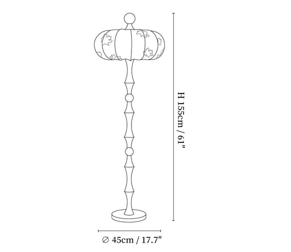Milo Walnut Floor Lamp