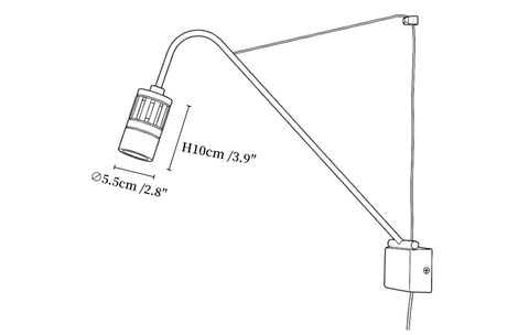 Minimalist Adjustable Task Wall Sconce