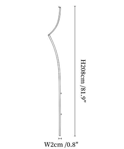 Minimalist Curving Ribbon LED Wall Sconce