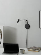 Minimalist Disc Plug-in Wall Sconce
