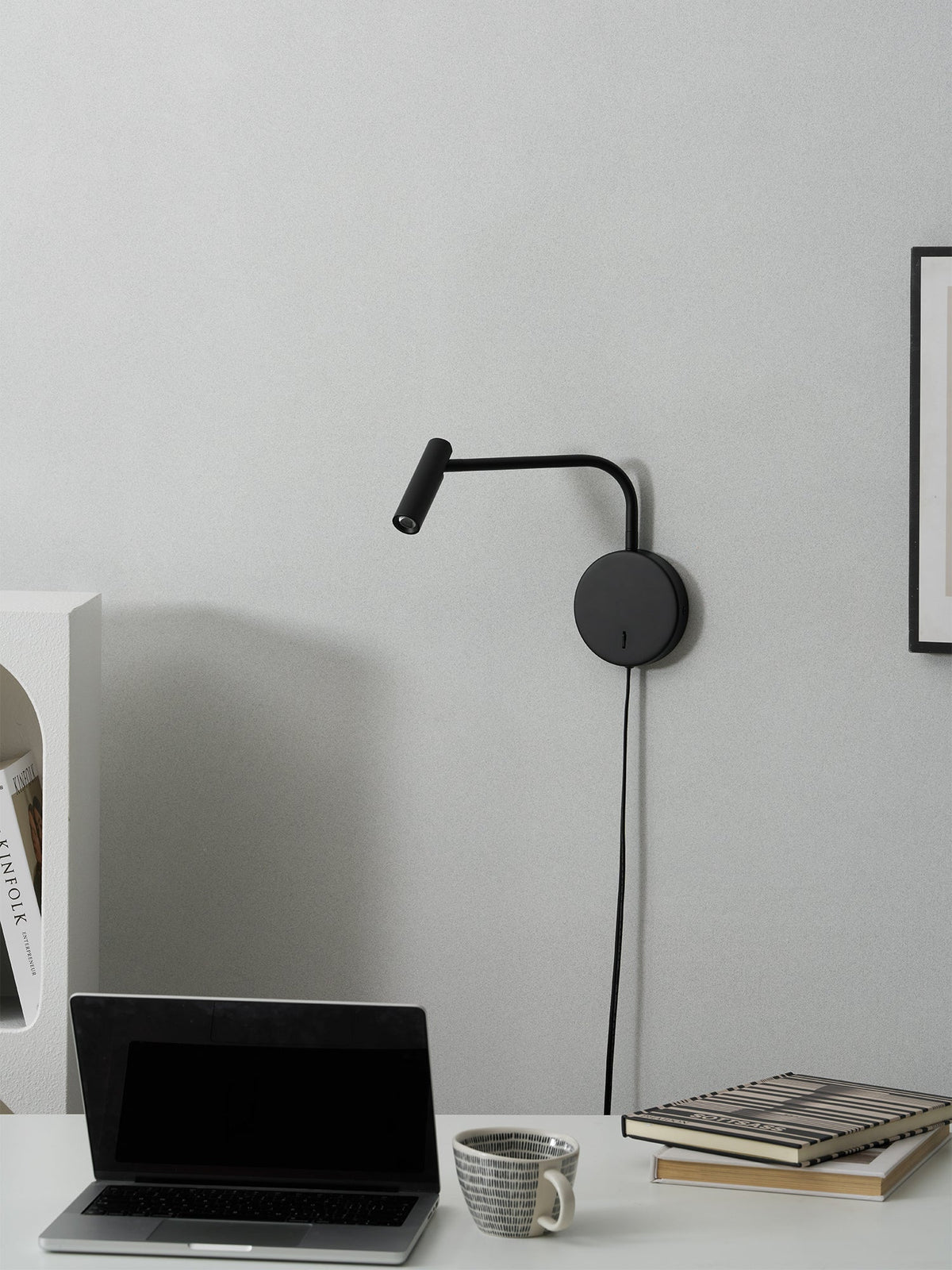 Minimalist Disc Plug-in Wall Sconce