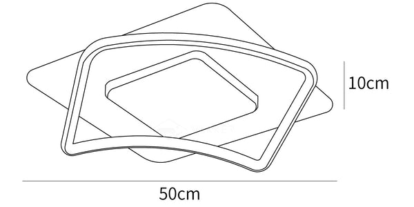 Minimalist Geometry LED Ceiling Light