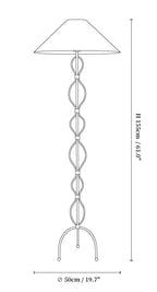 Minimalist Iron Twist Floor Lamp