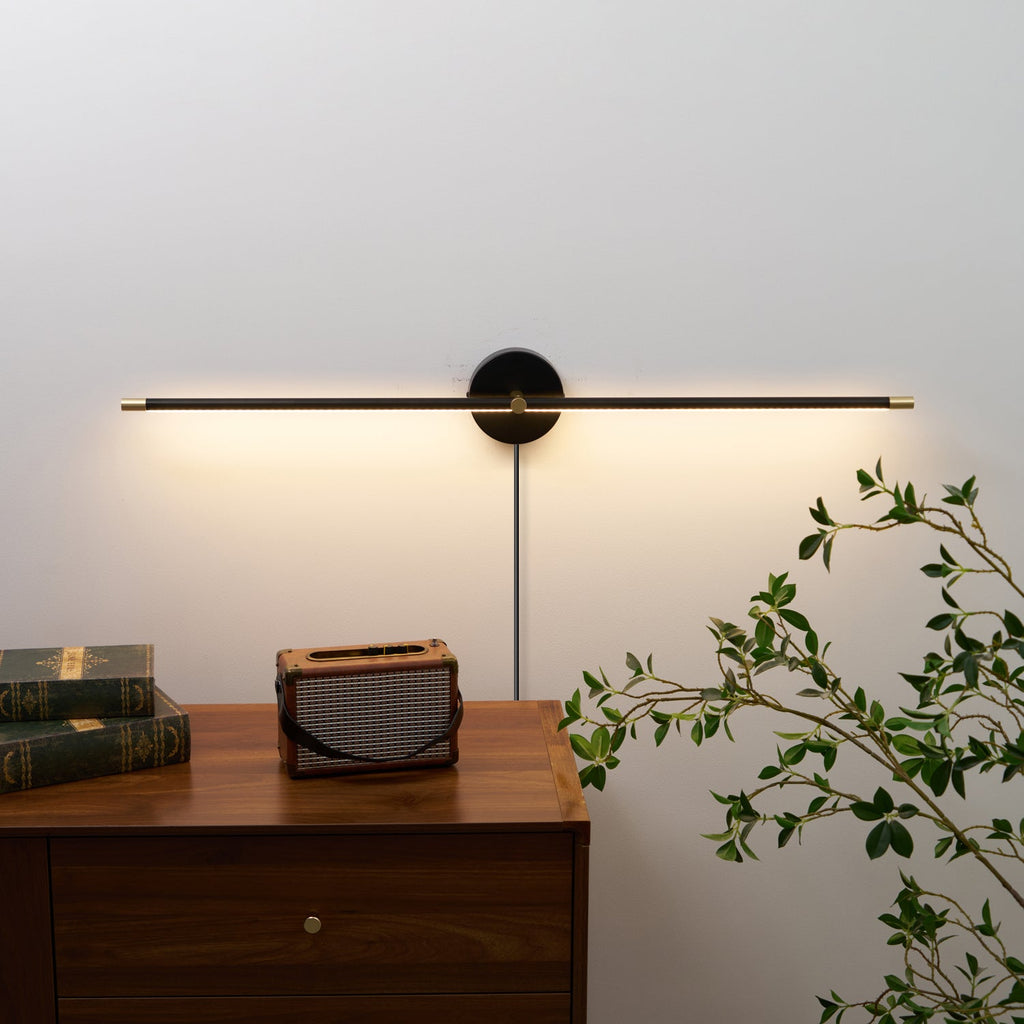 Minimalist Linear LED Plug - in Wall Lamp