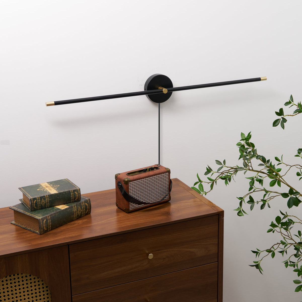 Minimalist Linear LED Plug - in Wall Lamp