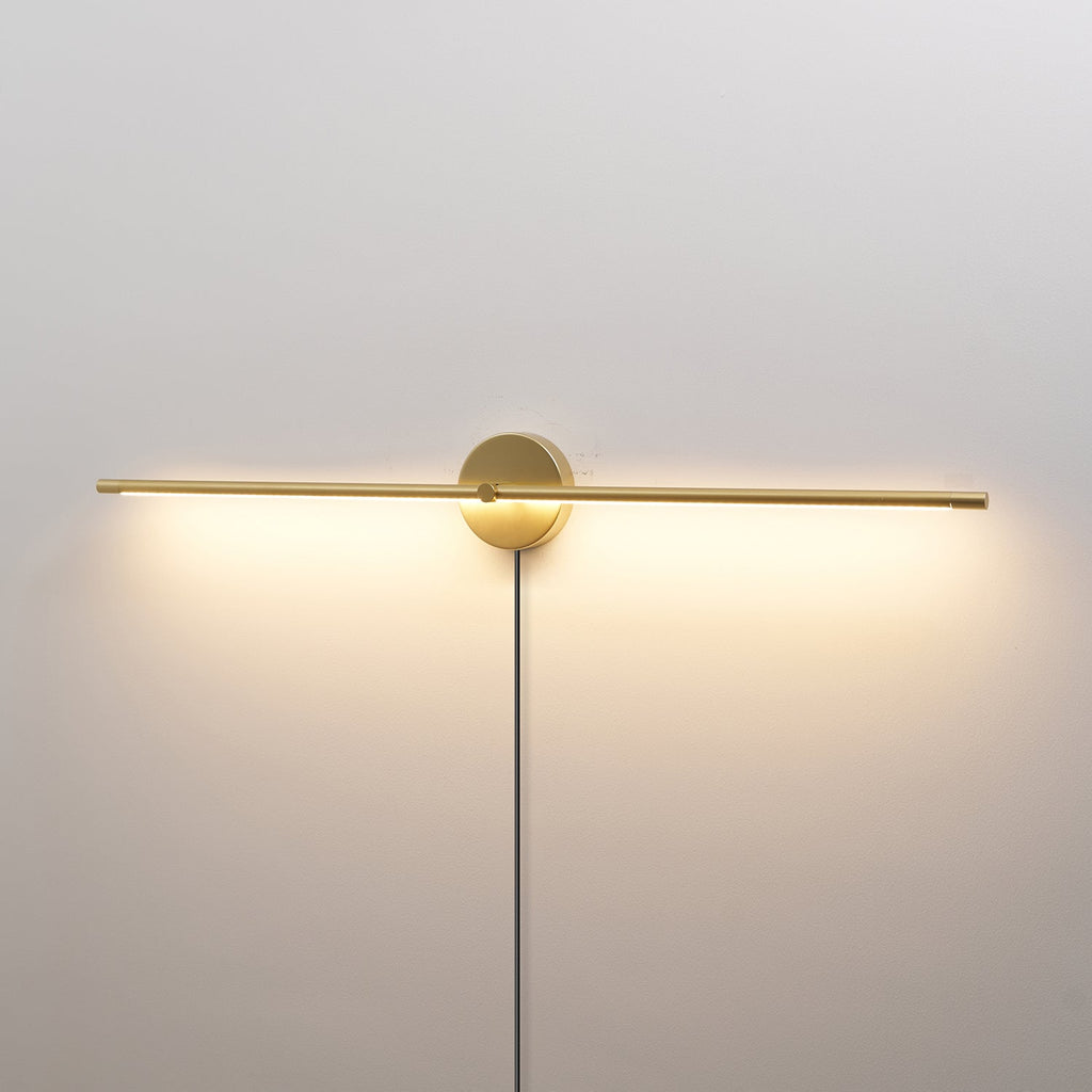 Minimalist Linear LED Plug - in Wall Lamp