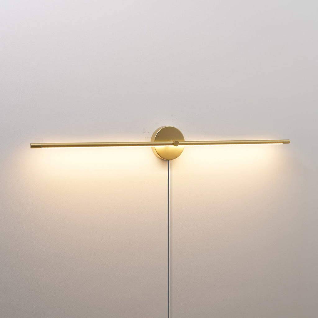 Minimalist Linear LED Plug - in Wall Lamp
