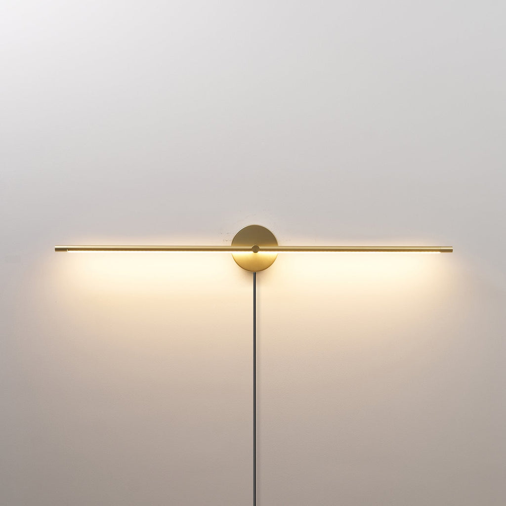 Minimalist Linear LED Plug - in Wall Lamp