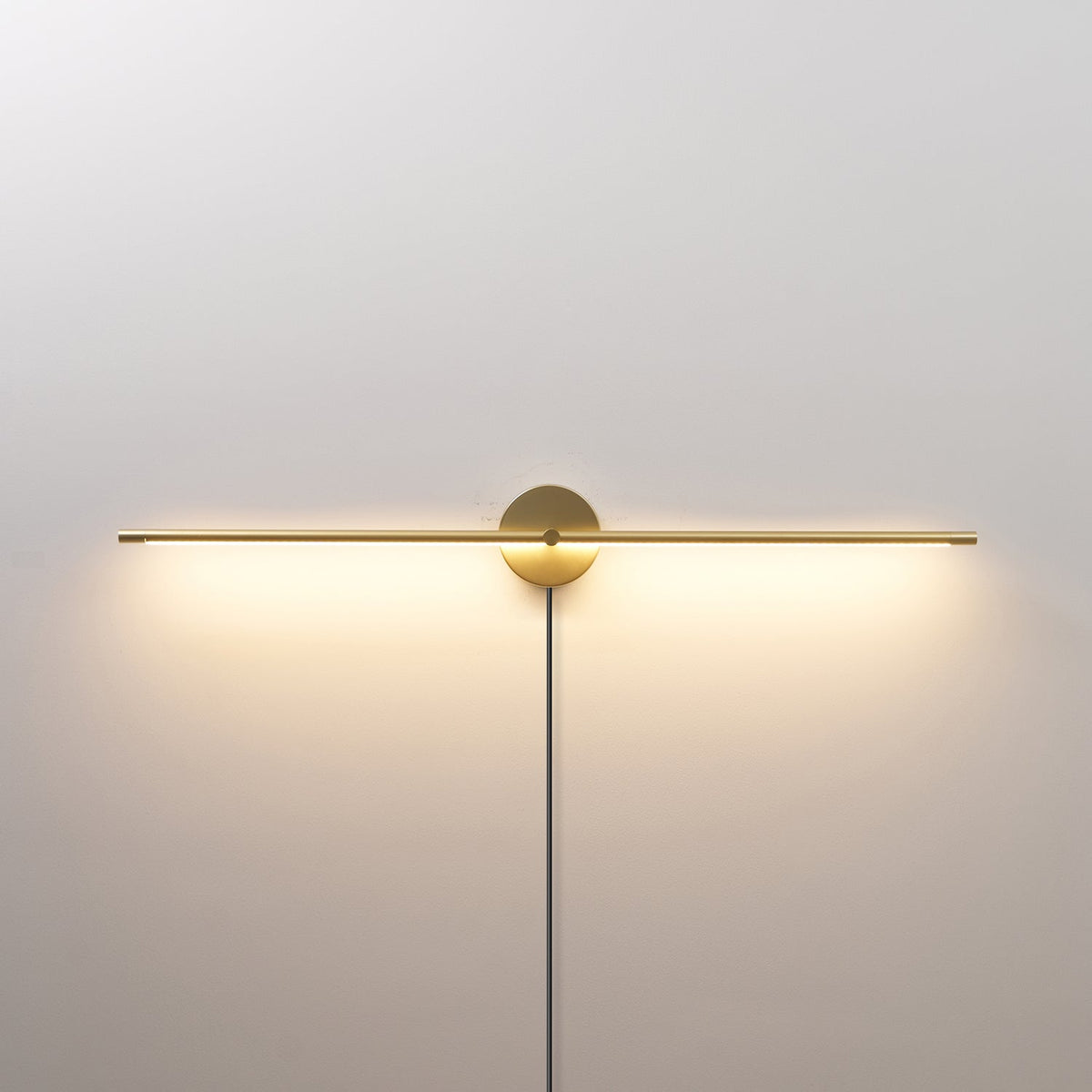 Minimalist Linear LED Plug - in Wall Lamp