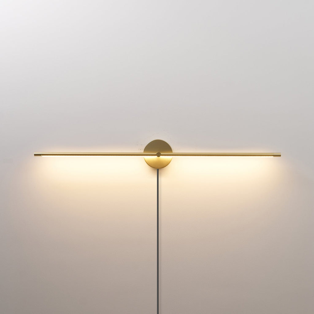 Minimalist Linear LED Plug - in Wall Lamp