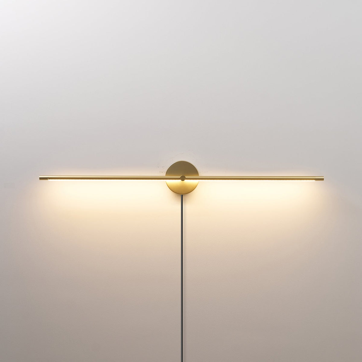 Minimalist Linear LED Plug - in Wall Lamp