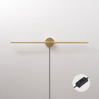 Minimalist Linear LED Plug - in Wall Lamp