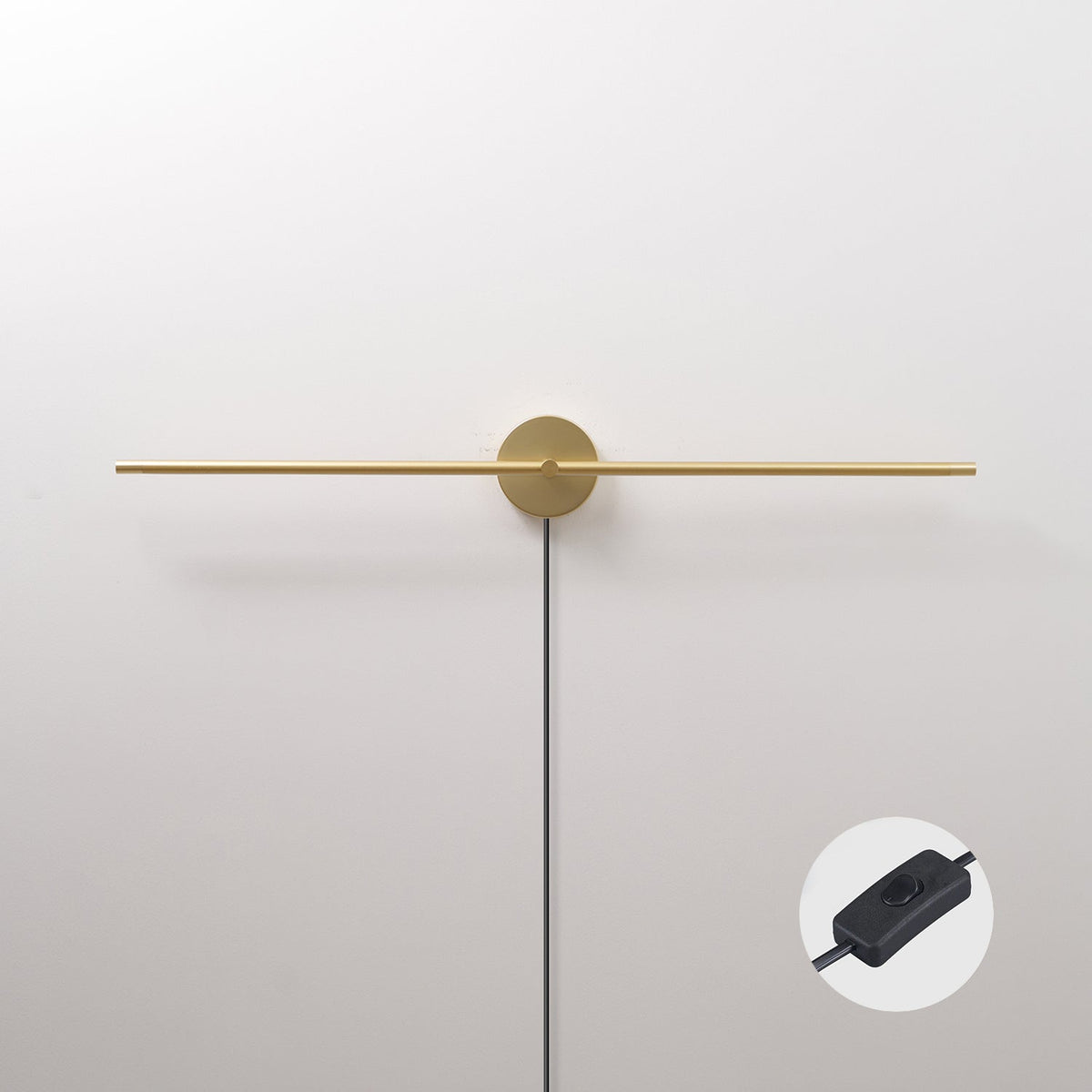 Minimalist Linear LED Plug - in Wall Lamp