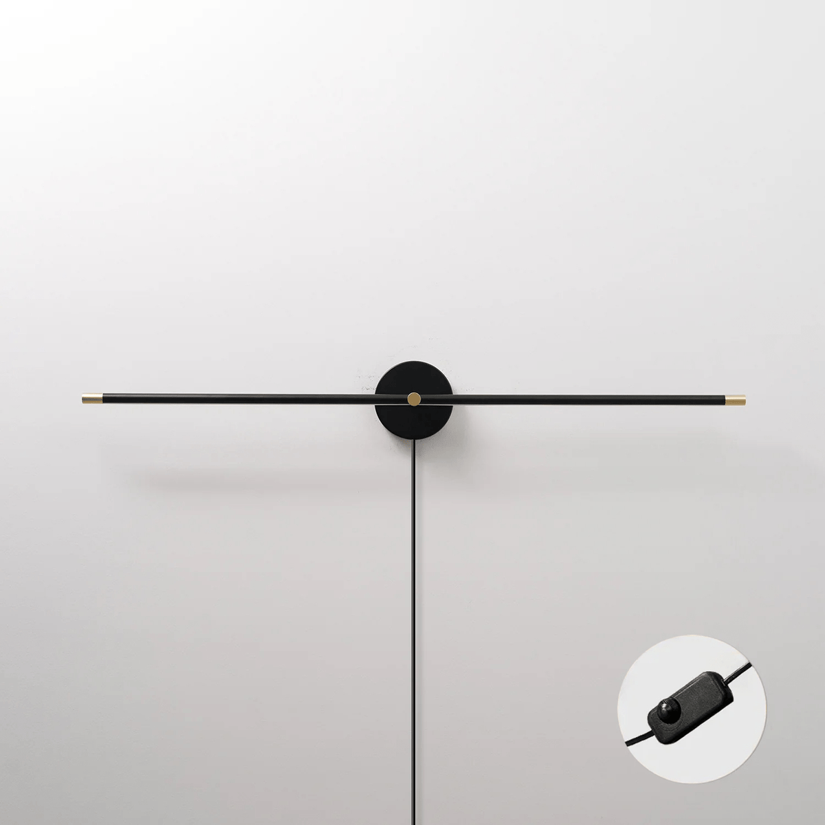 Minimalist Linear LED Plug - in Wall Lamp