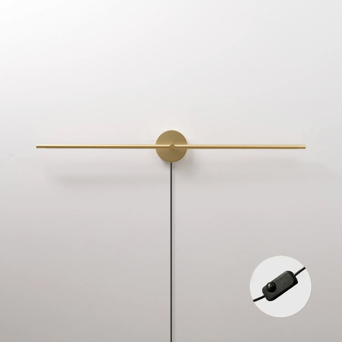 Minimalist Linear LED Plug - in Wall Lamp