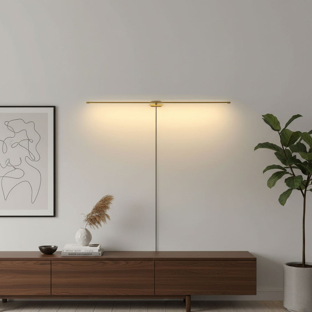 Minimalist Linear Plug - in Wall Lamp