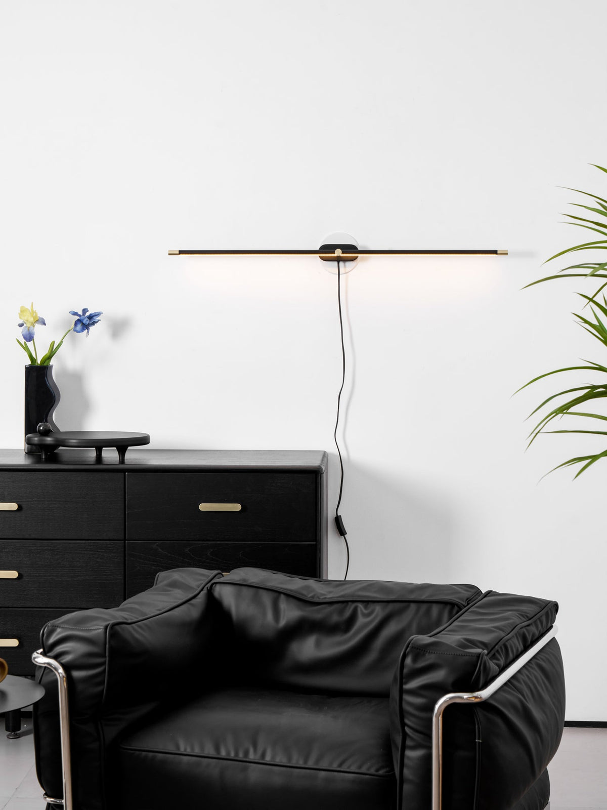 Minimalist Linear Plug - in Wall Lamp
