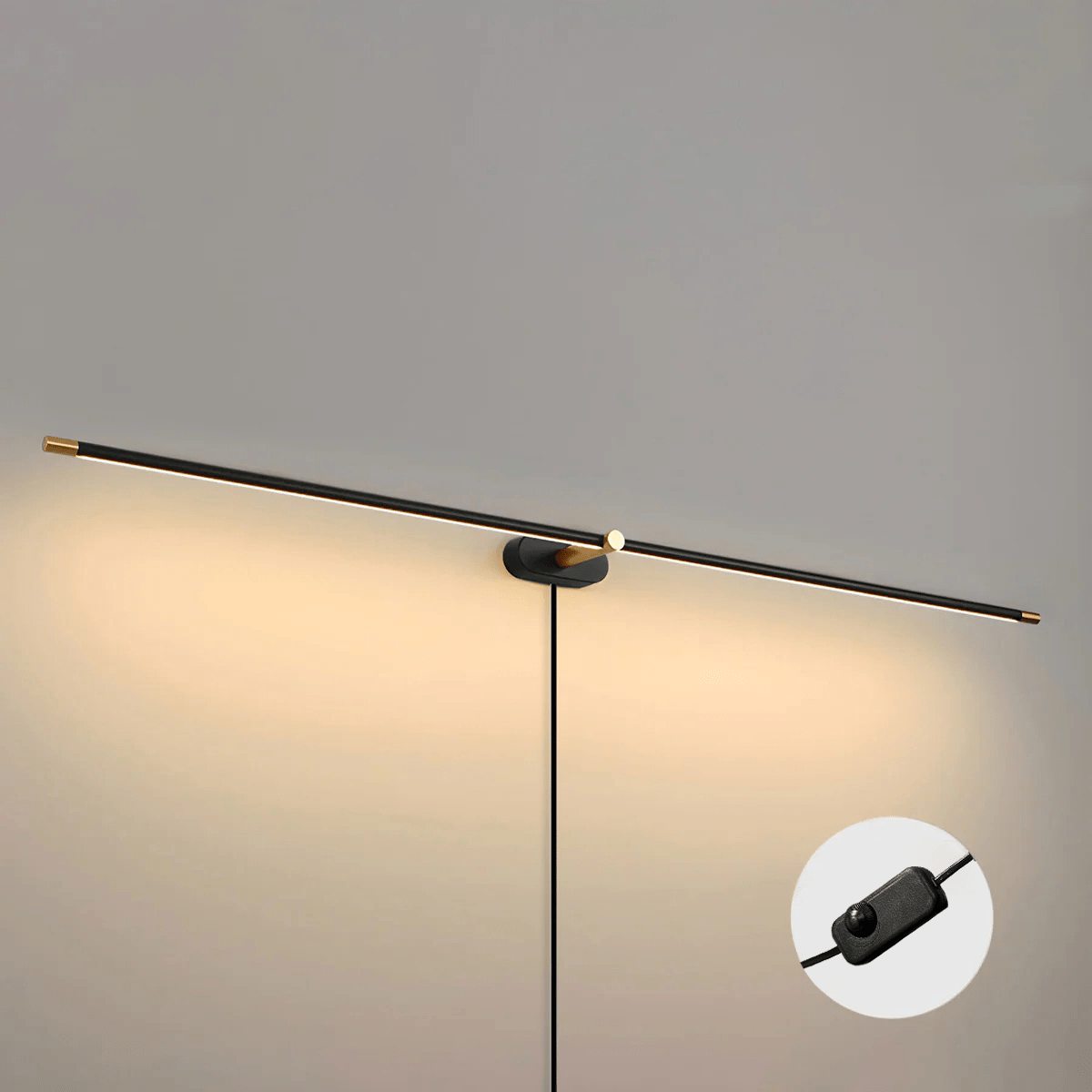 Minimalist Linear Plug - in Wall Lamp
