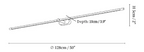 Minimalist Linear Rechargeable Wall Lamp
