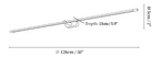 Minimalist Linear Rechargeable Wall Lamp