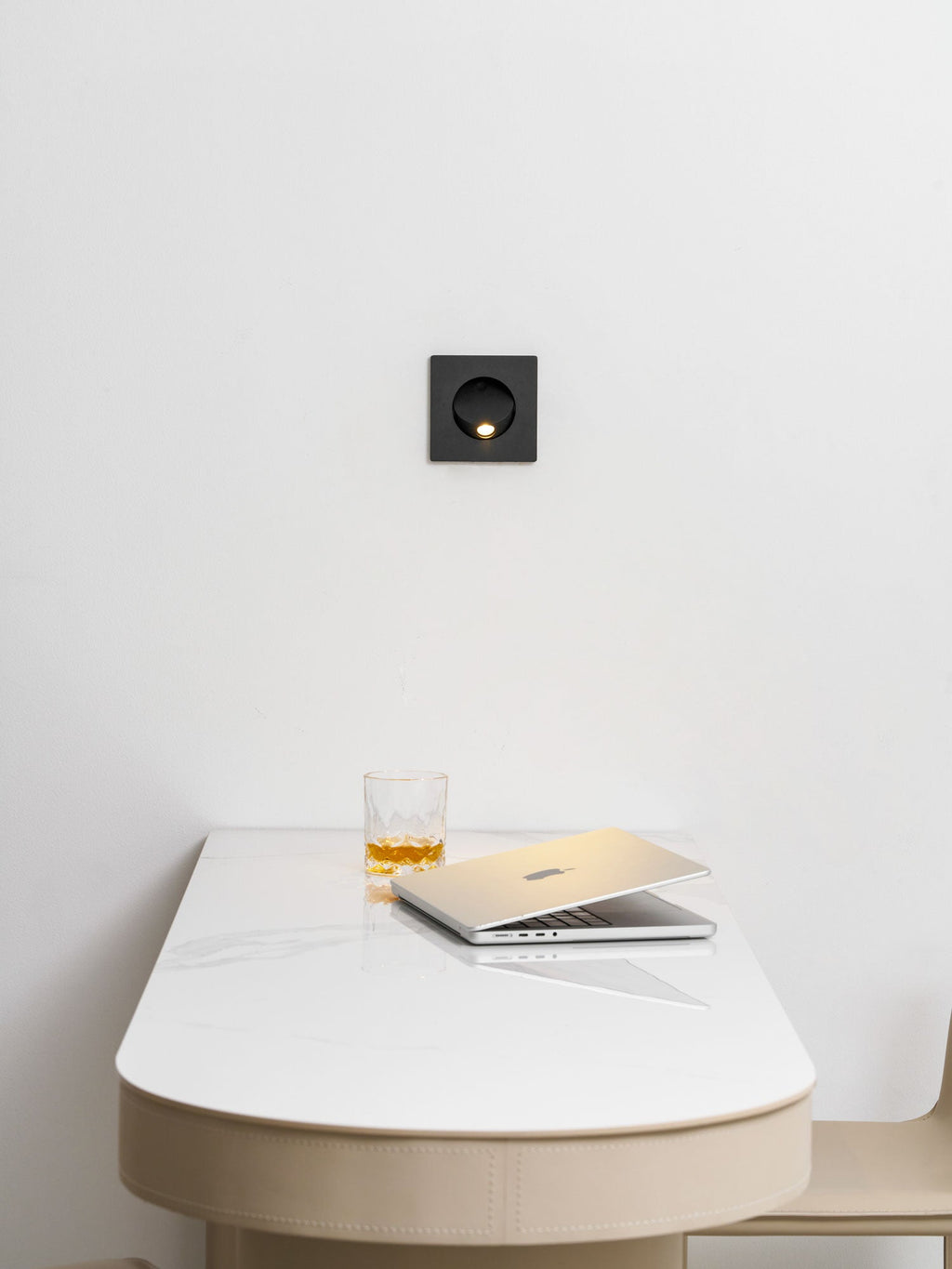 Minimalist Recessed Rotatable Sconce