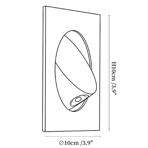 Minimalist Recessed Rotatable Sconce