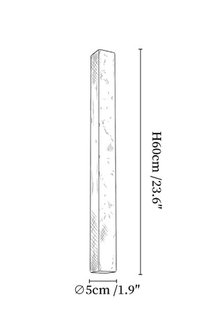 Minimalist Stone Finish Wall Lamp