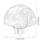 Mira Alabaster Mushroom Table Lamp