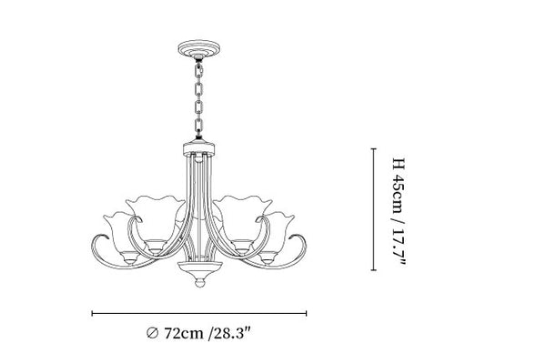 Mireille Floral Chandelier