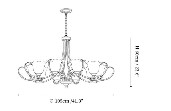 Mireille Floral Chandelier