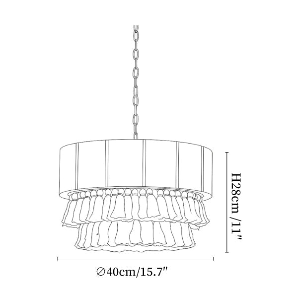 Mirelle Hemp Rope Tassel Pendant Light
