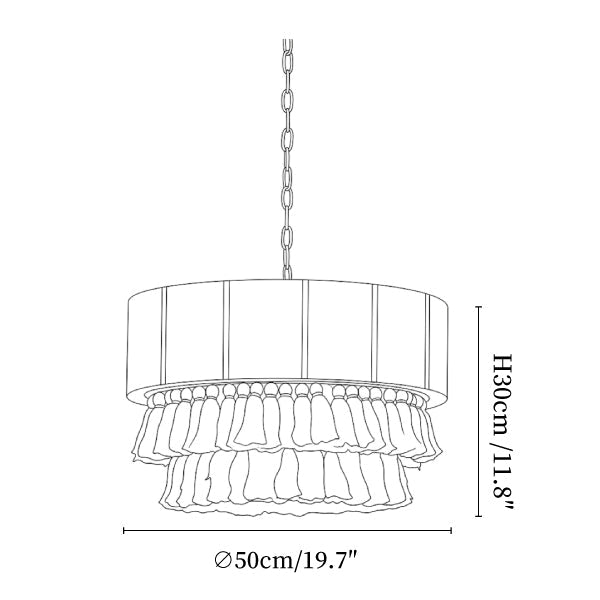 Mirelle Hemp Rope Tassel Pendant Light