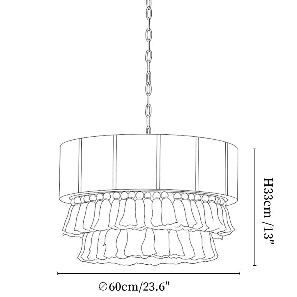 Mirelle Hemp Rope Tassel Pendant Light