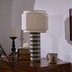 Modari Striped Stone Table Lamp