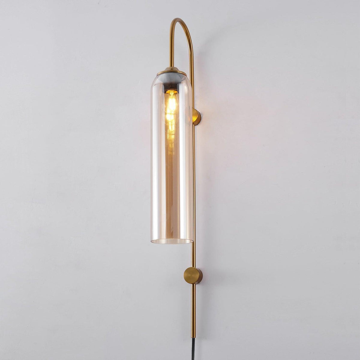 Modern Glass Plug-In Wall Lamp