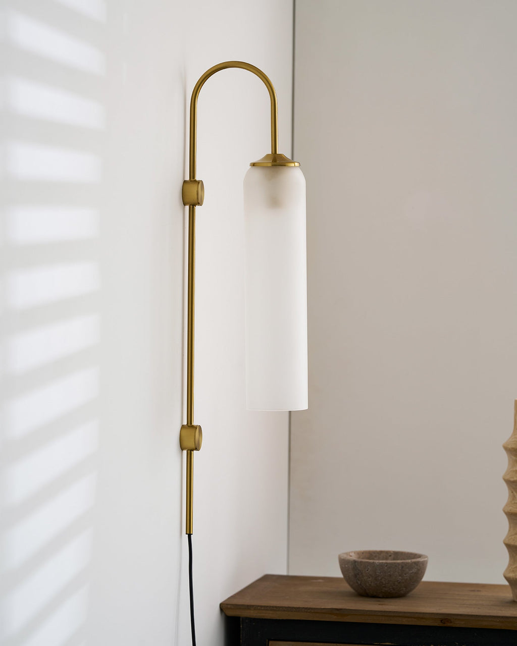 Modern Glass Plug - In Wall Lamp