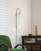 Modern Glass Plug - In Wall Lamp