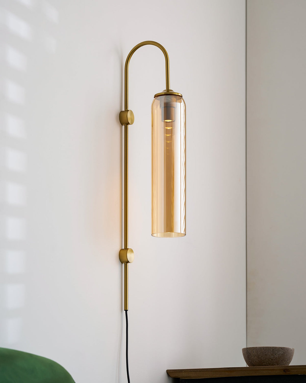 Modern Glass Plug - In Wall Lamp