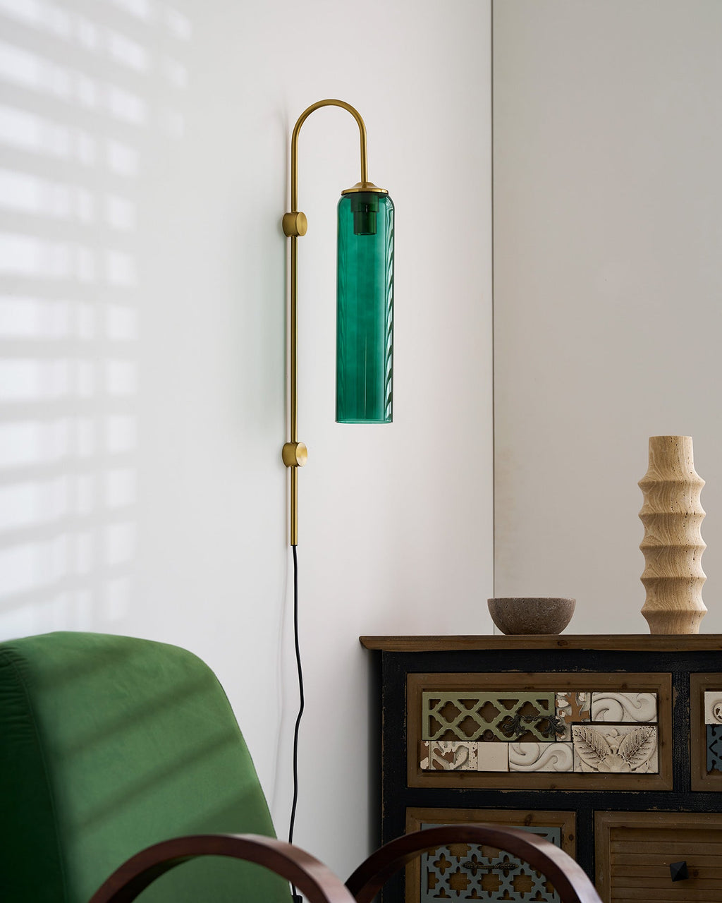 Modern Glass Plug - In Wall Lamp