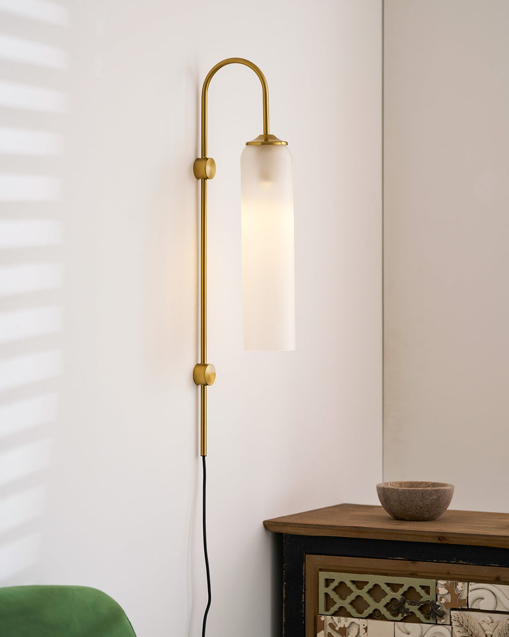 Modern Glass Plug - In Wall Lamp