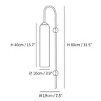 Modern Glass Plug-In Wall Lamp