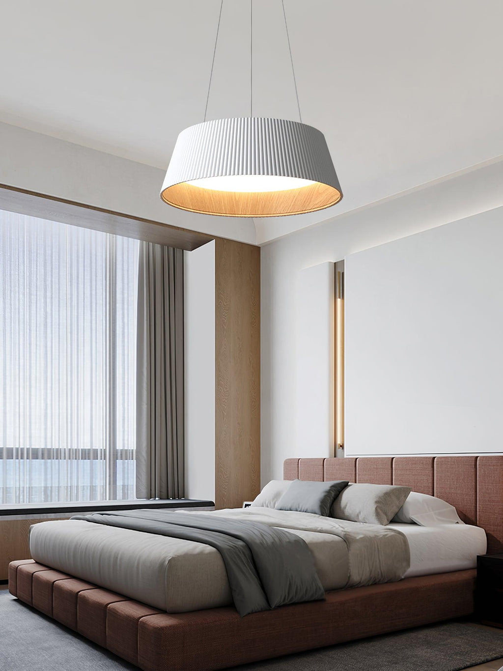 Modern Ribbed Pendant Light