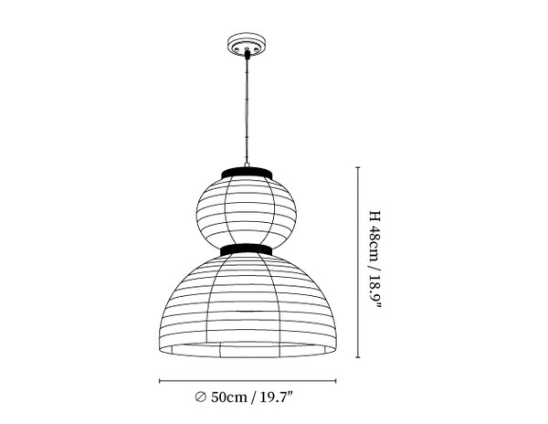 Modern Silk Pendant Light