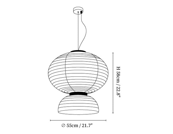 Modern Silk Pendant Light