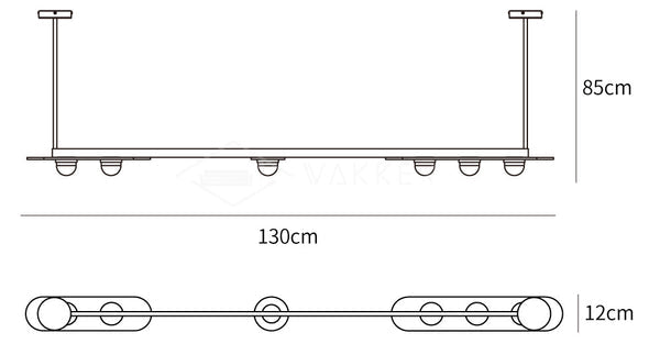 Modulo Horizontal Chandelier